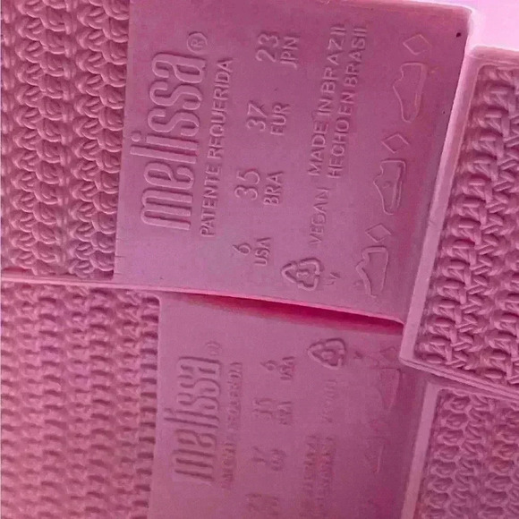 Melissa Womens Pink Braided Jelly Rubber Open Toe Sandals Size 6 - Picture 10 of 13